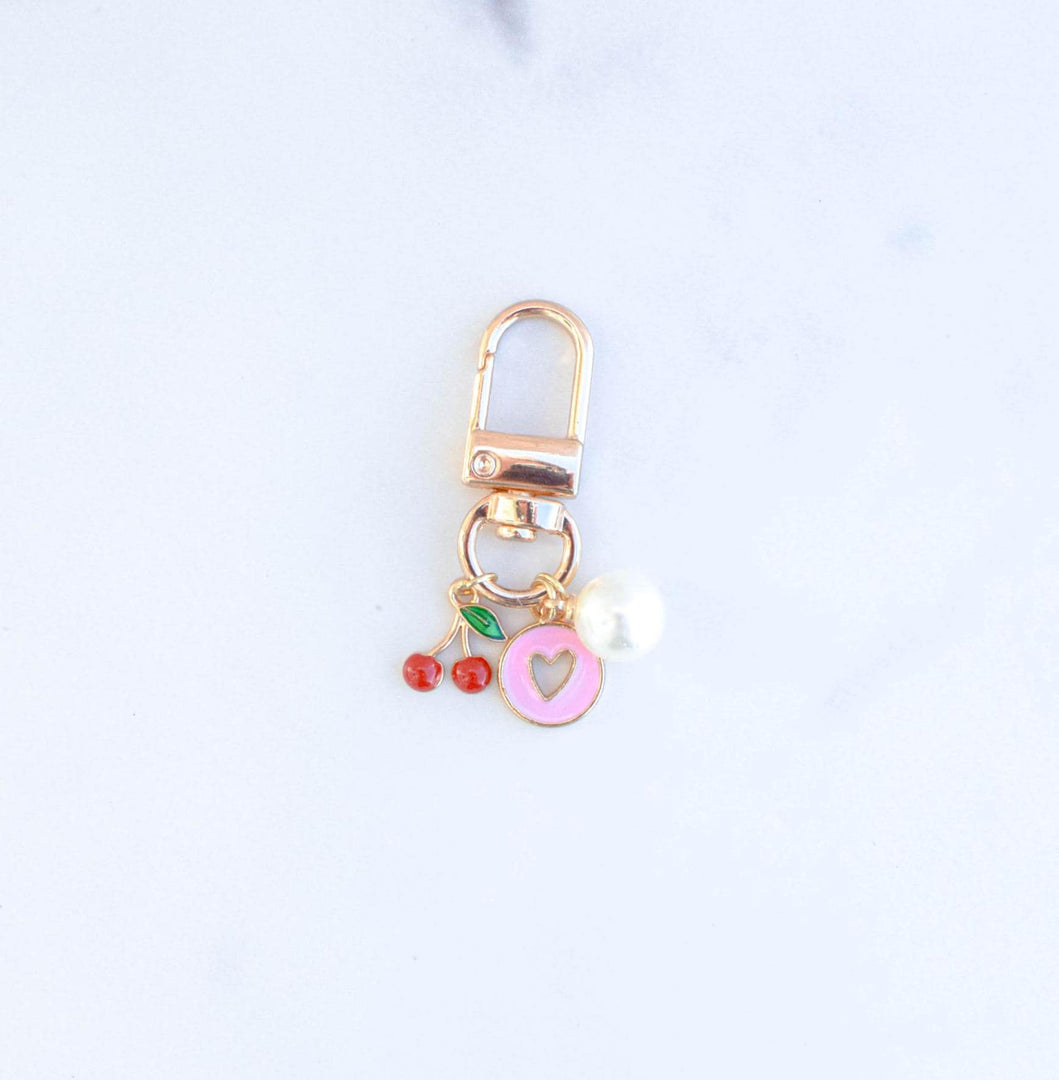 Cherry Heart Keychain